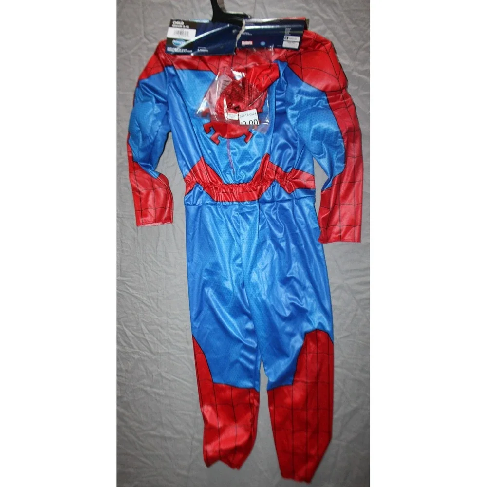 Kids Spiderman Halloween Costume size L 12-14 NEW